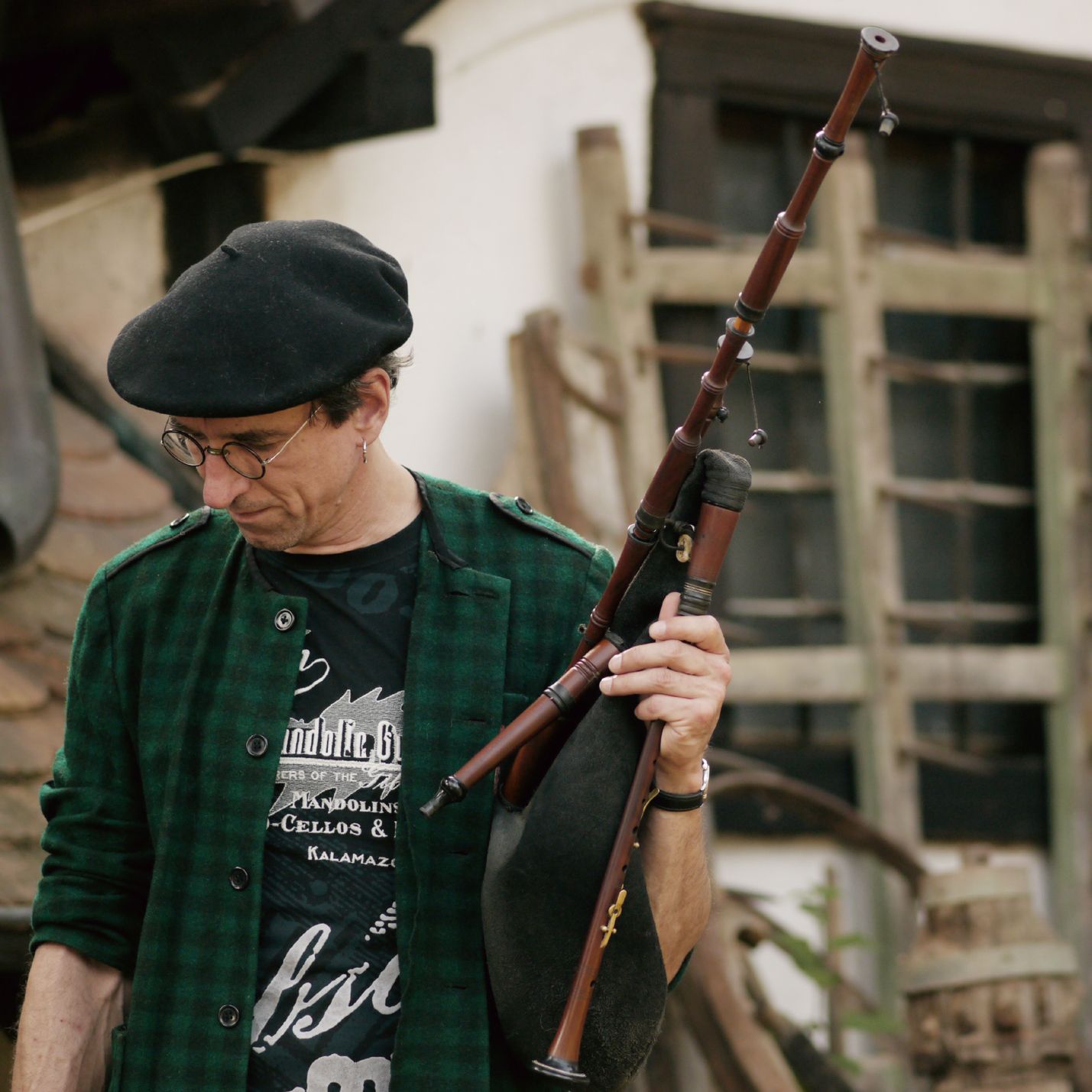 Christoph Pelgen mit Schäferpfeife