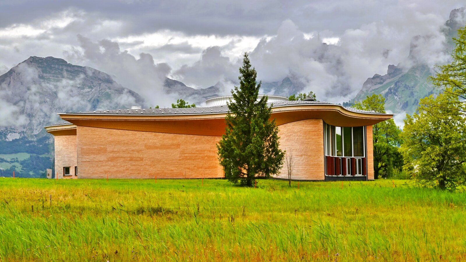 Klanghaus, Außenansicht von Süden